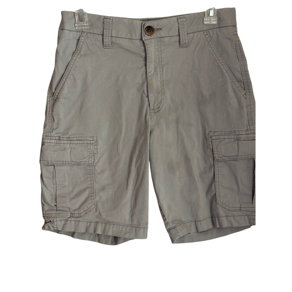 Mens Croft & Barrow Gray Cargo Shorts Size 29 Casual Outdoor Note! - Picture 1 of 16